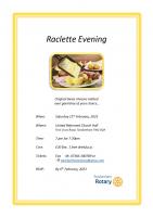 Raclette Evening
